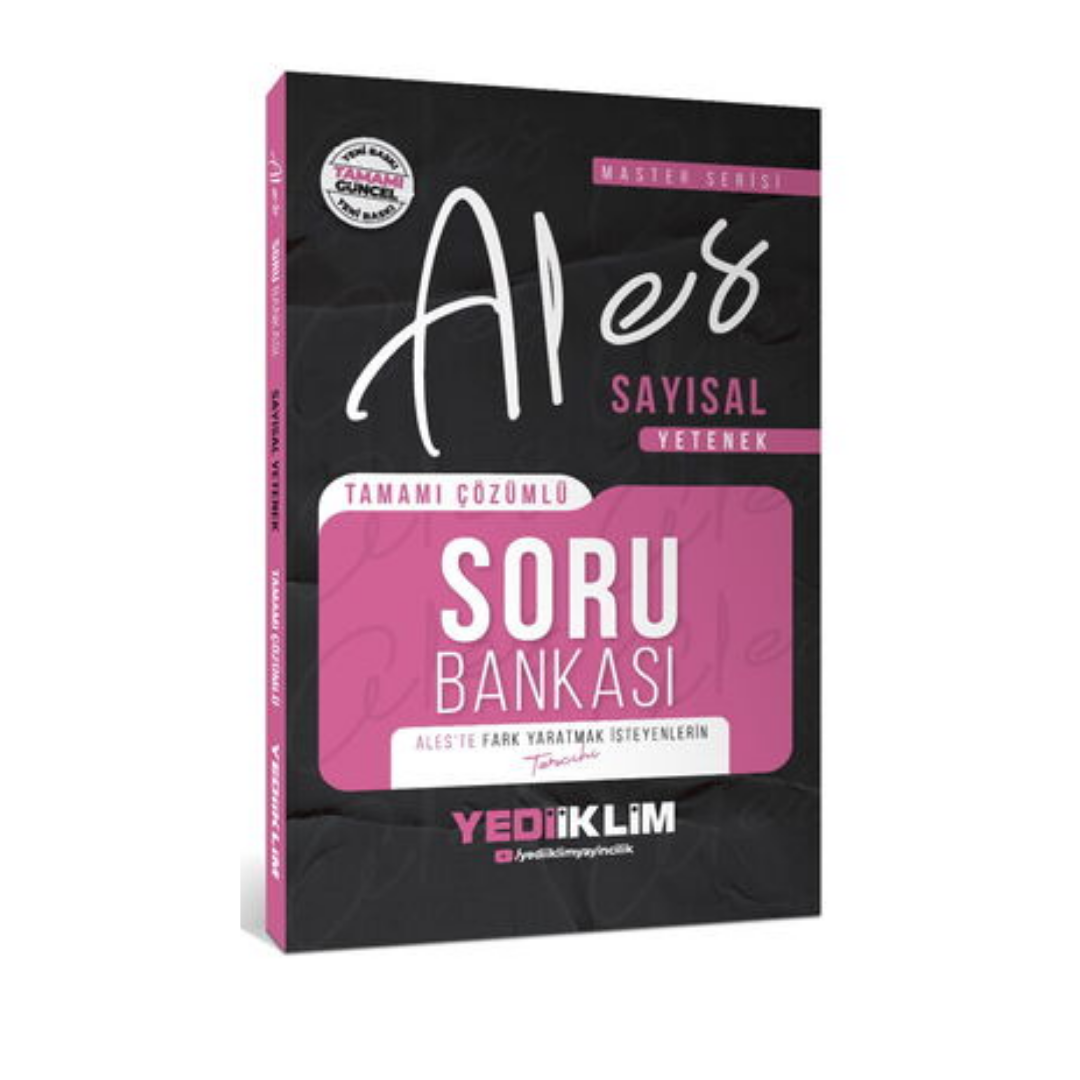 2026 ALES Sayısal Yetenek Tamamı Çözümlü Soru Bankası Yediiklim Yayınları