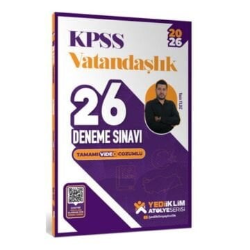 Yediiklim 2026 KPSS Vatandaşlık Tamamı Video Çözümlü 26 Deneme Sınavı Yasin YILDIZ