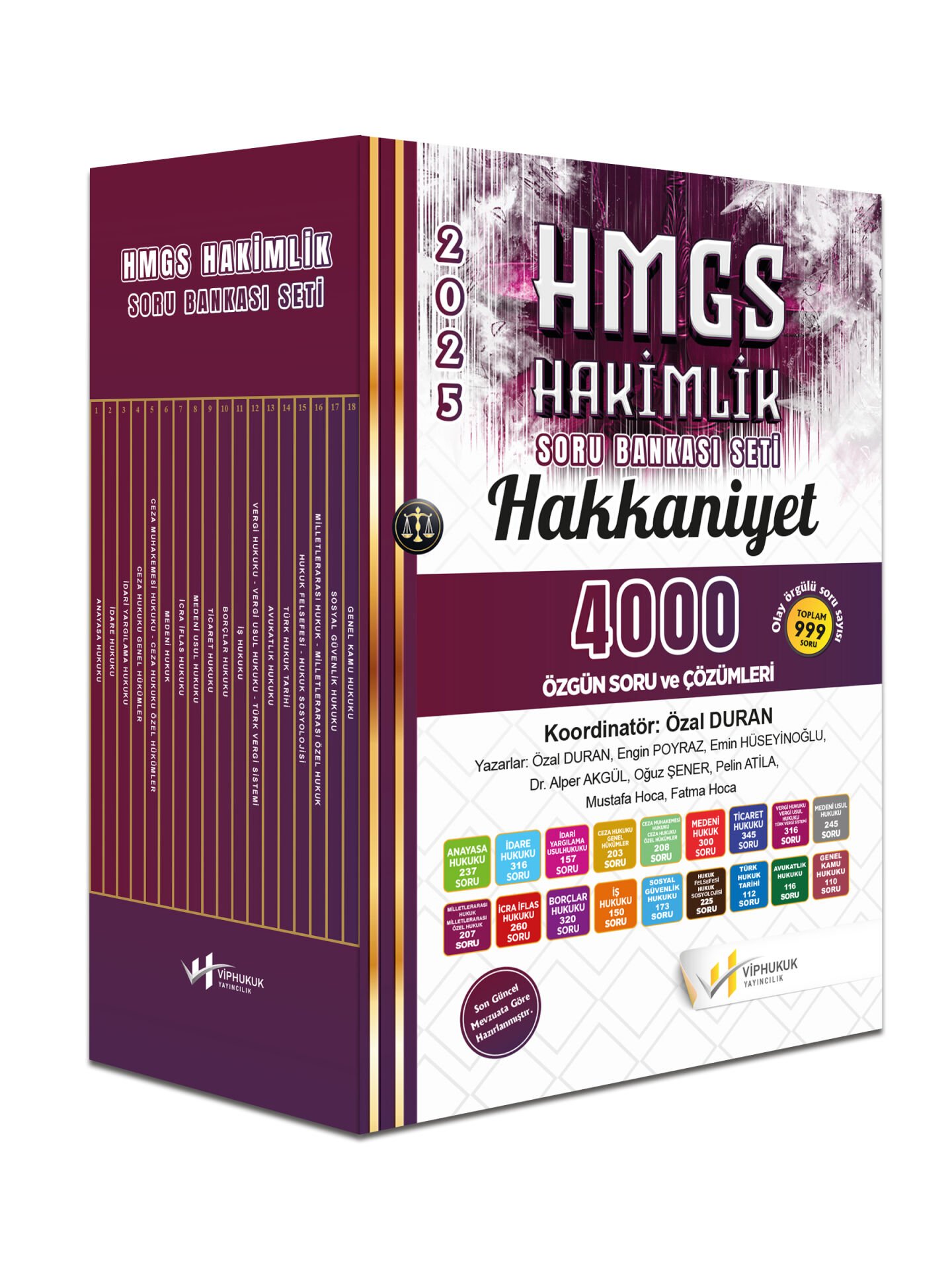Hakkaniyet Hmgs Hakimlik Soru Bankası Seti Vip Hukuk Yayıncılık