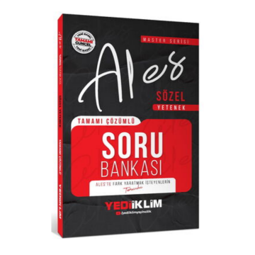 Yediiklim Yayınları 2026 ALES Sözel Yetenek Tamamı Çözümlü Soru Bankası
