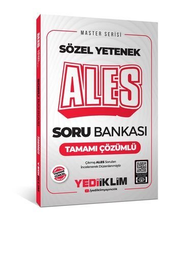 2025 ALES Sözel Yetenek Tamamı Çözümlü Soru Bankası Yediiklim Yayınları