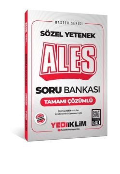 2025 ALES Sözel Yetenek Tamamı Çözümlü Soru Bankası Yediiklim Yayınları