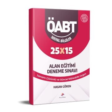 Dizgi Kitap KPSS ÖABT Sosyal Bilgiler Öğretmenliği Alan Eğitimi 25 Deneme Sınavı