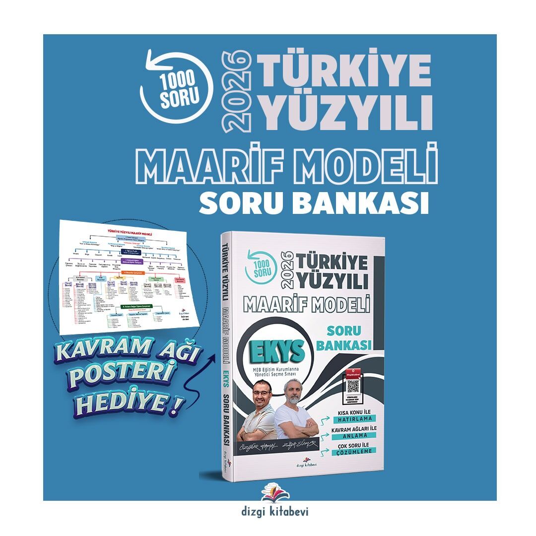 Dizgi Kitap 2026 MEB EKYS Türkiye Yüzyılı Maarif Modeli Tamamı Video Çözümlü Soru Bankası Özgür Hamal Ziya Sümer