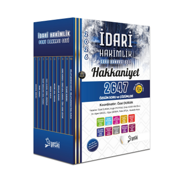 Hakkaniyet İdari Hakimlik Soru Bankası Seti Yetki Yayınları