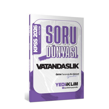 2026 Genel Kültür Vatandaşlık Soru Dünyası Yediiklim Yayınları