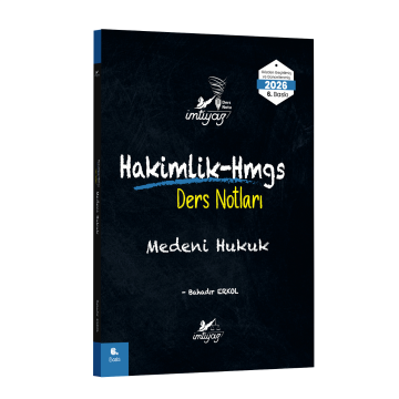 İmtiyaz Yayınları 2026 HMGS Hakimlik Medeni Hukuk Ders Notları
