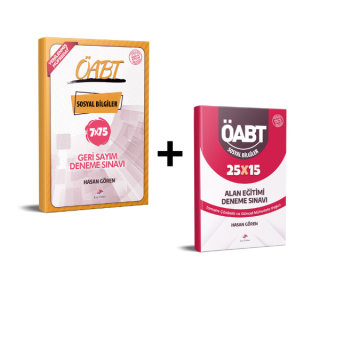 Dizgi Kitap KPSS ÖABT Sosyal Bilgiler Öğretmenliği 7 Deneme + Alan Eğitimi 25 Deneme Sınavı