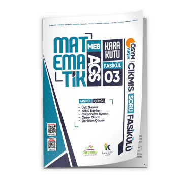 2026 MEB AGS Matematik Kara Kutu 3.Fasikül ÖSYM Çıkmış Soru ÜSLÜ-KÖKLÜ SAYILAR-DENKLEM ÇÖZME Modüler İnformal Yayınları
