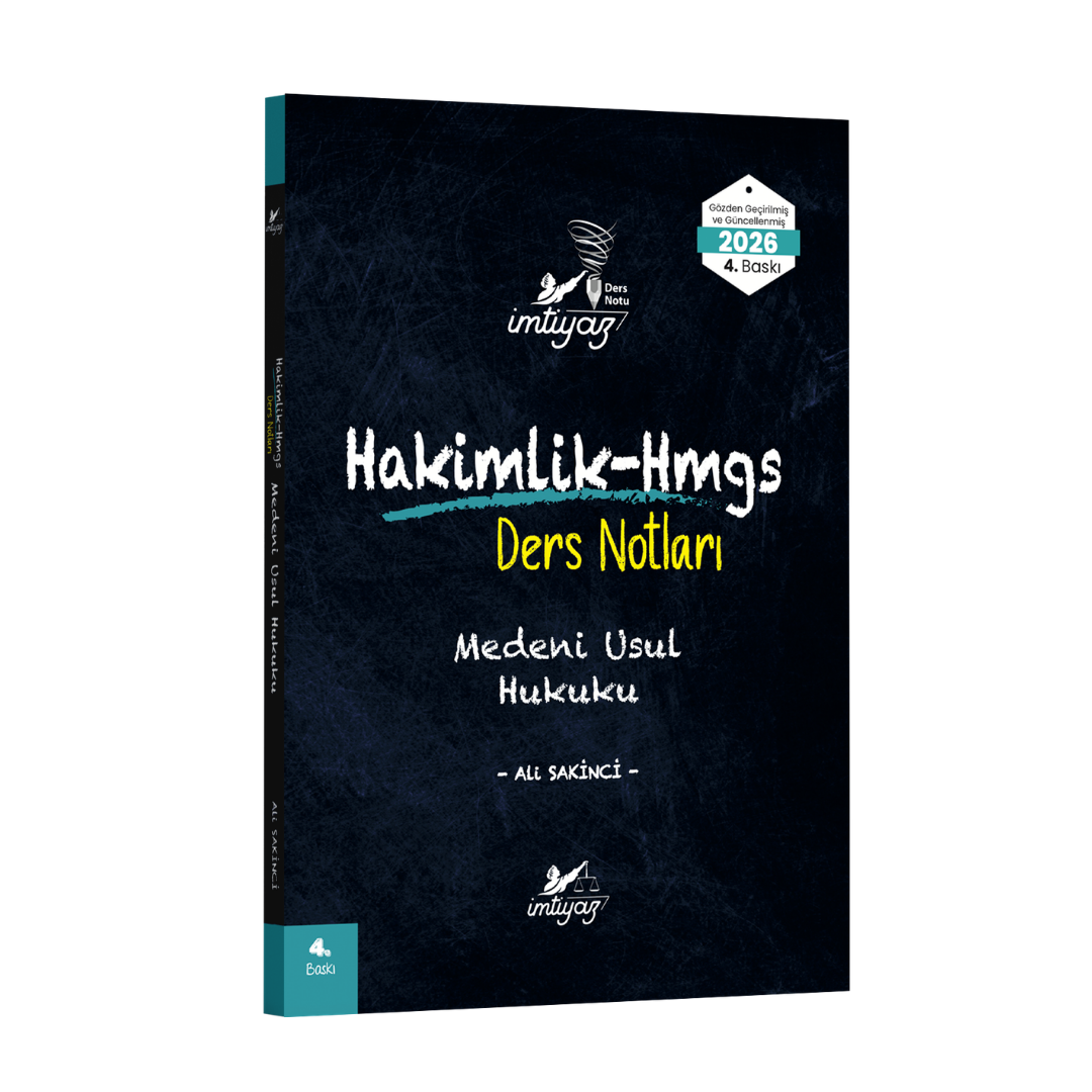 İmtiyaz Yayınları 2026 HMGS Hakimlik Medeni Usul Hukuku Ders Notları
