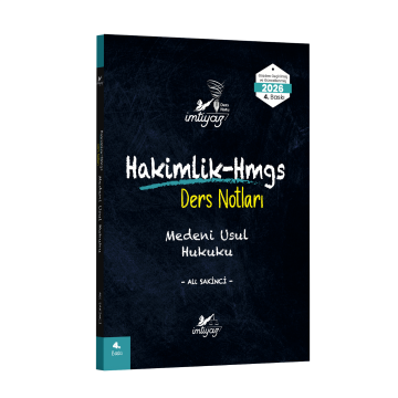 İmtiyaz Yayınları 2026 HMGS Hakimlik Medeni Usul Hukuku Ders Notları