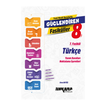 Ankara Yayıncılık 8. Sınıf LGS Türkçe Güçlendiren 7. Fasikül