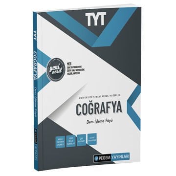 TYT Coğrafya Ders İşleme Föyü Pegem Yayınları