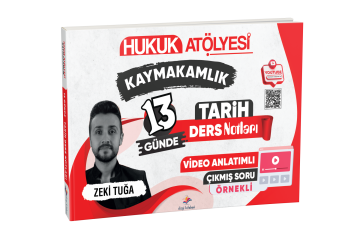 Dizgi Kitap Hukuk Atölyesi Kaymakamlık Çıkmış Soru Örnekli 13 Günde Tarih Ders Notları Zeki Tuğa