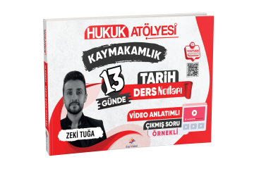 Dizgi Kitap Hukuk Atölyesi Kaymakamlık Çıkmış Soru Örnekli 13 Günde Tarih Ders Notları Zeki Tuğa