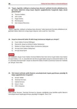 Dizgi Kitap Kaymakamlık Naib İnsan Hakları Konu Anlatımı ve Çözümlü Sorular 8. Baskı Oğuz Sami Tarhan