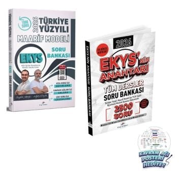 Dizgi Kitap 2026 MEB EKYS Müdür ve Müdür Yardımcılığı Soru Bankası 2500 Soru ve MEB EKYS Türkiye Yüzyılı Maarif Modeli Tamamı Video Çözümlü Soru Bankası 2'li Soru Seti Serkan Tigit