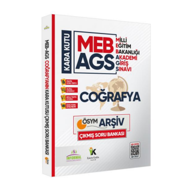 MEB-AGS Coğrafyanın Kara Kutusu En Kapsamlı Konu Özetli Dijital Çözümlü Soru Bankası İnformal Yayınları
