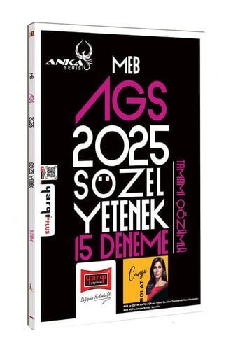 2025 MEB-AGS Anka Serisi Sözel Yetenek Tamamı Çözümlü 15 Deneme Yargı Yayınları