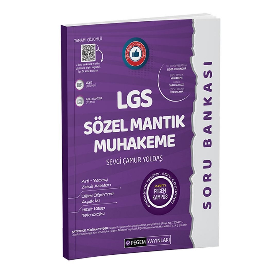 LGS Sözel Mantık Muhakeme Soru Bankası Pegem Yayınları