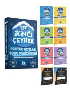 LGS İkinci Çeyrek Poster Notlar Soru Fasikülleri (2. Çeyrek) KR Akademi Yayınları