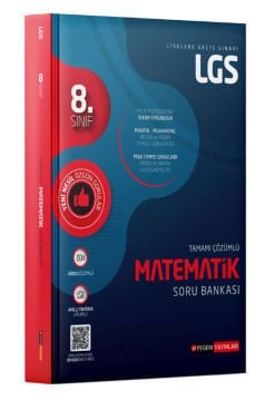 LGS Matematik Tamamı Çözümlü Soru Bankası Pegem Yayınları