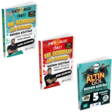Dizgi Kitap 2025 Meb Ags ÖABT Beden Eğitimi Öğretmenliği Ne Sordu Ne Sorar Psikososyal Dersler, Sağlık Dersleri Soru Bankası ve 5 Deneme Seti