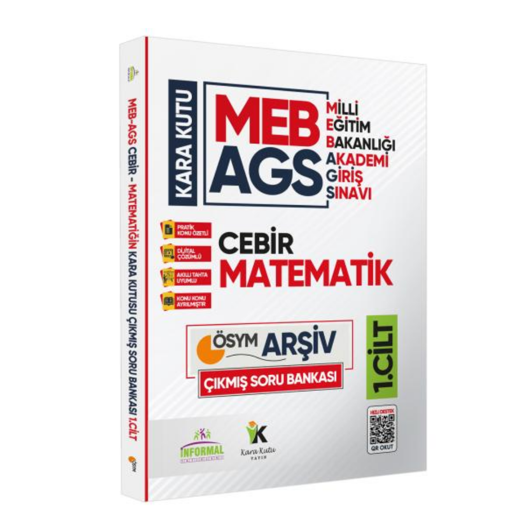 MEB AGS Matematik Kara Kutu 1.Cilt En Kapsamlı ÖSYM Çıkmış Soru Bankası Konu Özetli Dijital Çözümlü İnformal Yayınları