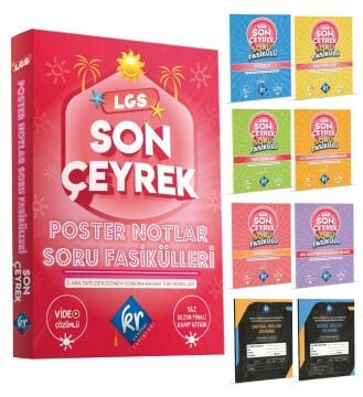 LGS Son Çeyrek Poster Notlar Soru Fasikülleri (4. Çeyrek) KR Akademi Yayınları