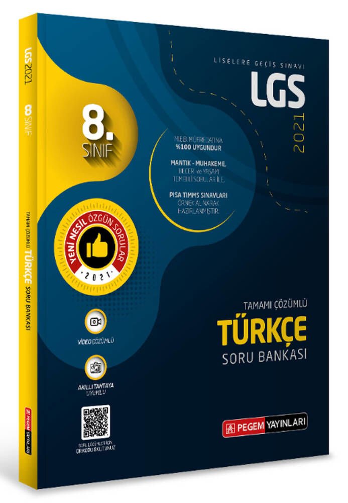 LGS Türkçe Tamamı Çözümlü Soru Bankası Pegem Akademi