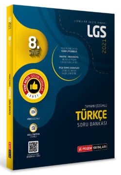 LGS Türkçe Tamamı Çözümlü Soru Bankası Pegem Yayınları