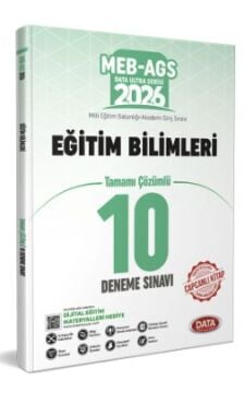 Data Yayınları 2026 MEB-AGS Eğitim Bilimleri Tamamı Çözümlü 10 Deneme Sınavı