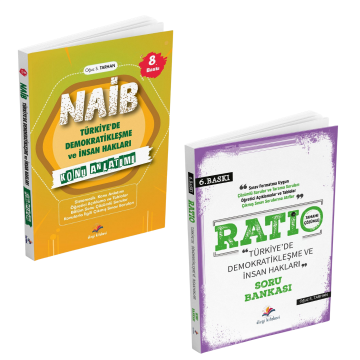 Dizgi Kitap Kaymakamlık Naib Türkiye'de Demokratikleşme ve İnsan Hakları Konu Anlatımı ve Ratio Soru Bankası Seti Oğuz Sami Tarhan