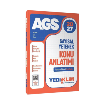 Yediiklim Yayınları 2027 MEB-AGS Sayısal Yetenek Konu Anlatımı