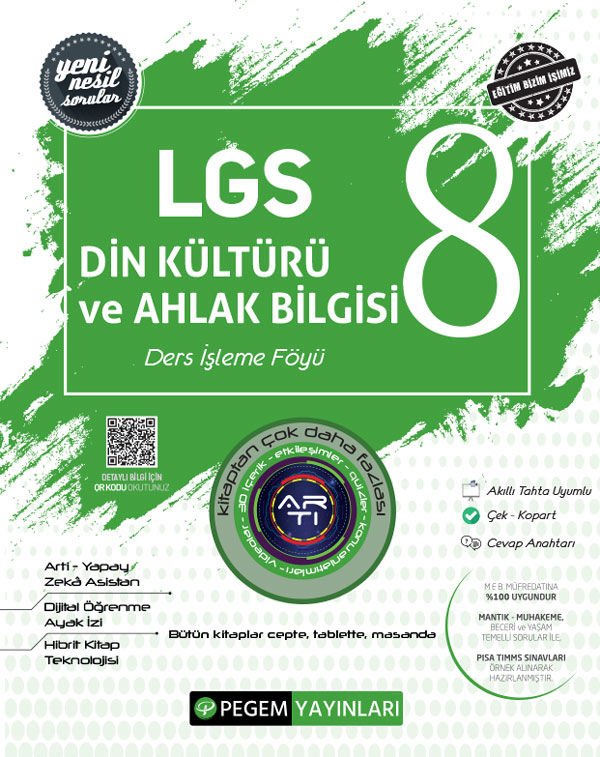 LGS Din Kültürü ve Ahlak Bilgisi Ders İşleme Föyü Pegem Yayınları