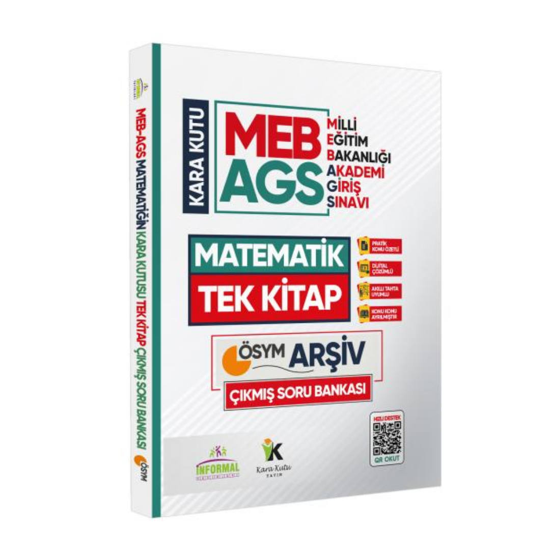 MEB AGS Matematik Kara Kutu TEK KİTAP En Kapsamlı ÖSYM Çıkmış Soru Bankası Özetli Dijital Çözümlü İnformal Yayınları