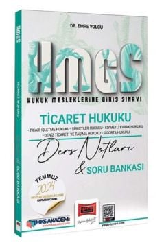 Yargı Yayınları 2025 Hukuk Mesleklerine Giriş Sınavı Ticaret Hukuku Ders Notları & Soru Bankası Dr. Emre Yolcu