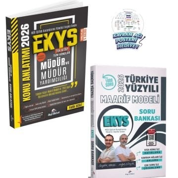 Dizgi Kitap 2026 MEB EKYS Müdür ve Müdür Yardımcılığı Konu Anlatımı ve 2026 MEB EKYS Türkiye Yüzyılı Maarif Modeli Tamamı Video Çözümlü Soru Bankası Seti