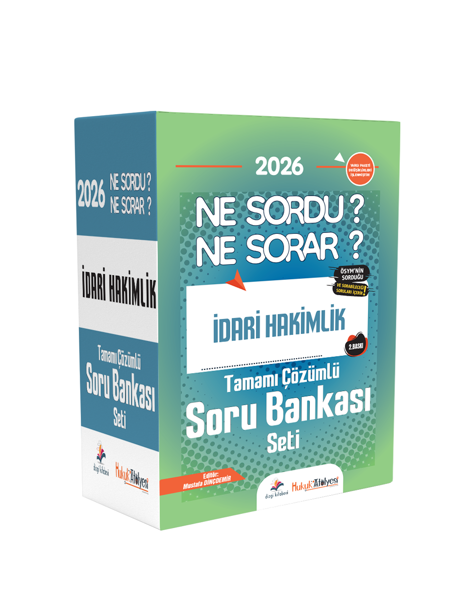 Dizgi Kitap 2026 Hukuk Atölyesi İdari Hakimlik Ne Sordu Ne Sorar Tamamı Çözümlü Soru Bankası Seti