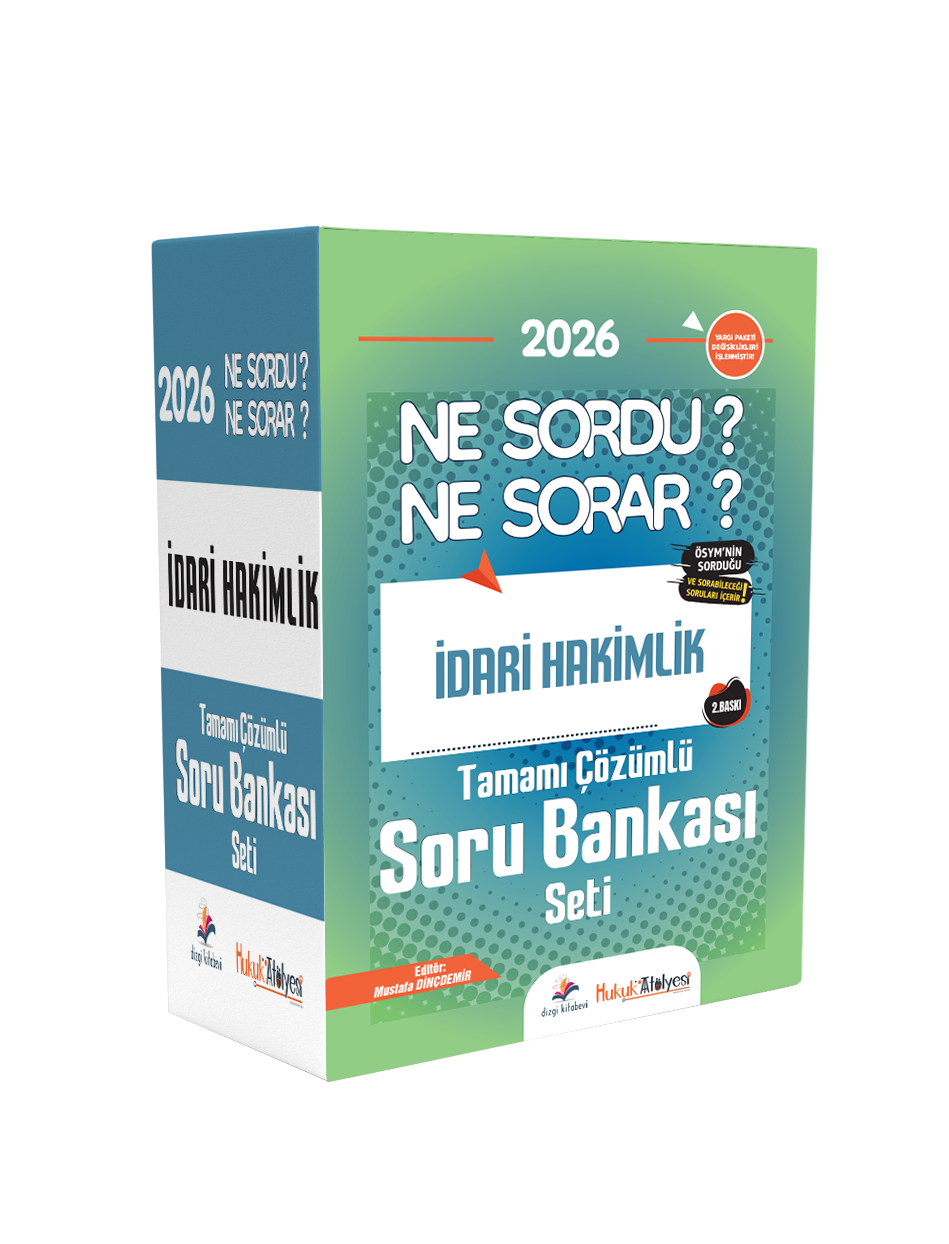 Dizgi Kitap 2026 Hukuk Atölyesi İdari Hakimlik Ne Sordu Ne Sorar Tamamı Çözümlü Soru Bankası Seti