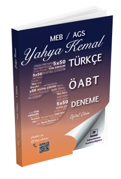 Adem Hakan Uzem 2026 MEB-AGS ÖABT Yahya Kemal Türkçe Öğretmenliği Dijital Çözümlü 5 Deneme﻿