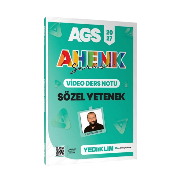 Yediiklim Yayınları 2027 MEB-AGS Ahenk Serisi Sözel Yetenek Video Ders Notları - Yusuf Bayraktar