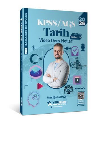 2026 KPSS AGS Atölye Serisi Genel Kültür Tarih Video Ders Notları Yediiklim Yayınları