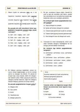 Adem Hakan Uzem 2026 MEB-AGS ÖABT Yahya Kemal Türkçe Öğretmenliği Dijital Çözümlü 5 Deneme﻿