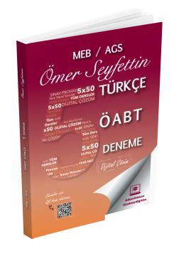 Adem Hakan Uzem 2026 MEB-AGS ÖABT Ömer Seyfettin Türkçe Öğretmenliği Dijital Çözümlü 5 Deneme﻿