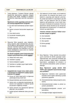 Adem Hakan Uzem 2026 Meb Ags ÖABT Ömer Seyfettin Türkçe Öğretmenliği Dijital Çözümlü 5 Deneme﻿