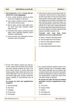 Adem Hakan Uzem 2026 Meb Ags ÖABT Fuzuli Türk Dili Edebiyatı Öğretmenliği Dijital Çözümlü 5 Deneme﻿