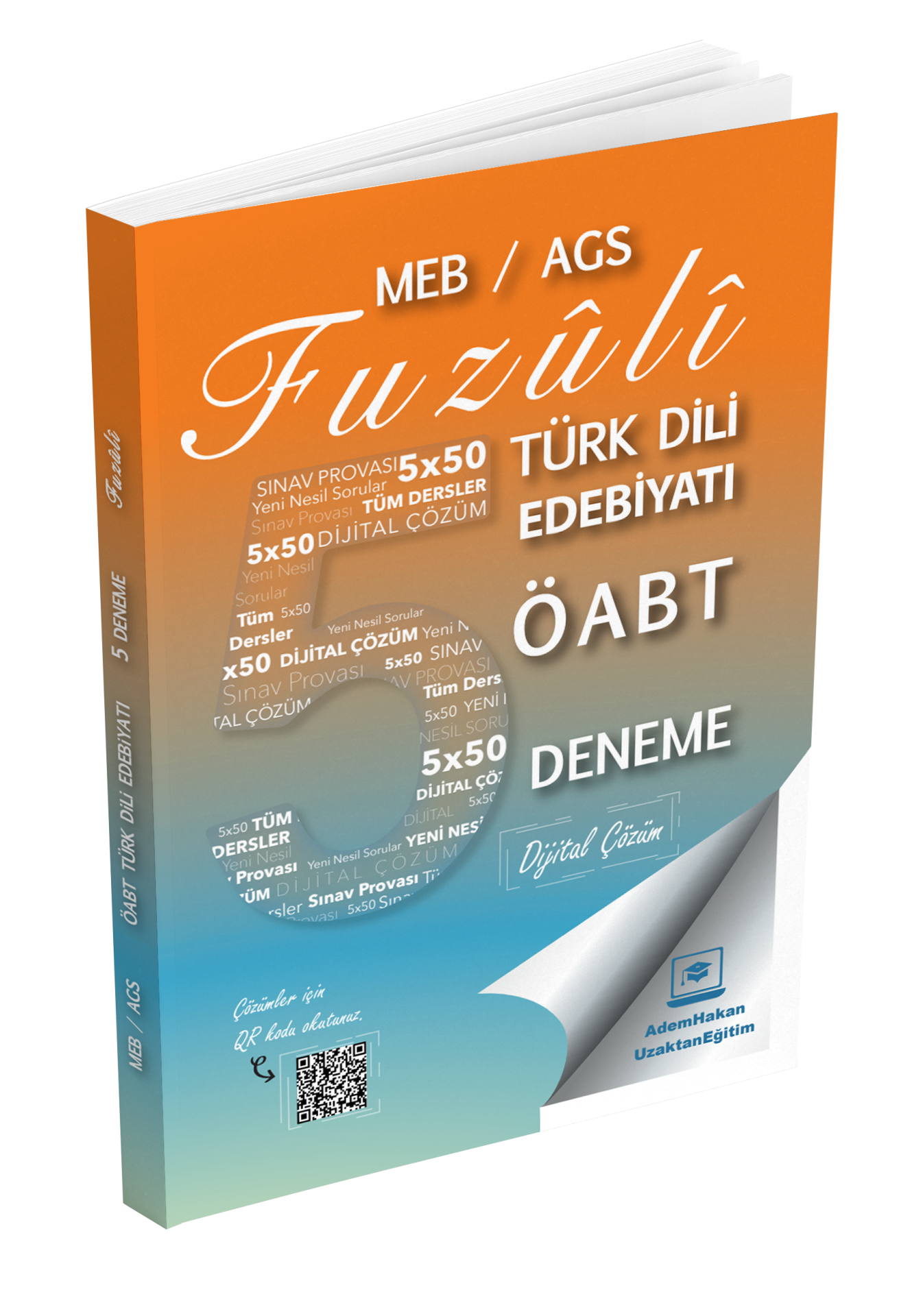 Adem Hakan Uzem 2026 Meb Ags ÖABT Fuzuli Türk Dili Edebiyatı Öğretmenliği Dijital Çözümlü 5 Deneme﻿