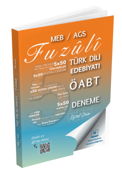 Adem Hakan Uzem 2026 Meb Ags ÖABT Fuzuli Türk Dili Edebiyatı Öğretmenliği Dijital Çözümlü 5 Deneme﻿