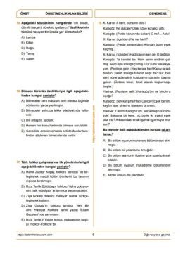 Adem Hakan Uzem 2026 Meb Ags ÖABT Fuzuli Türk Dili Edebiyatı Öğretmenliği Dijital Çözümlü 5 Deneme﻿